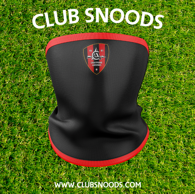 Crayford Arrows Black Red Snood