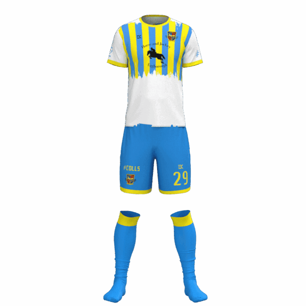 Pontefract Collieries F.C. Blue Yellow Jersey