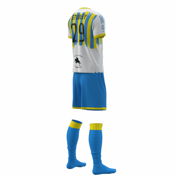 Pontefract Collieries F.C. Blue Yellow Jersey - Image 2