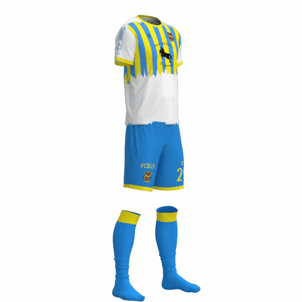 Pontefract Collieries F.C. Blue Yellow Jersey - Image 3