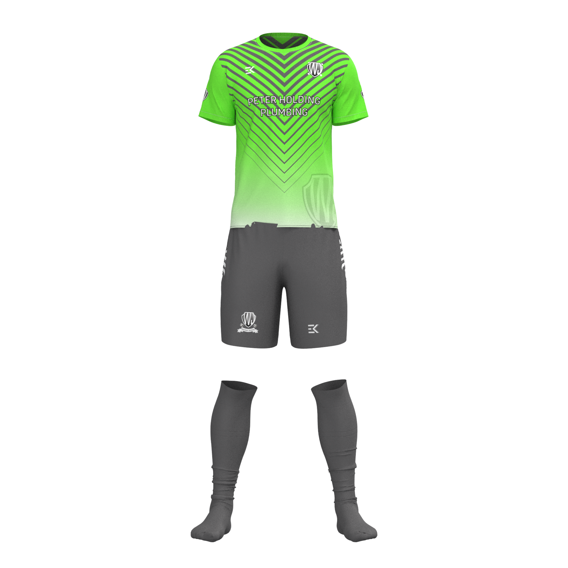 Worthen Juniors Green Kit Design